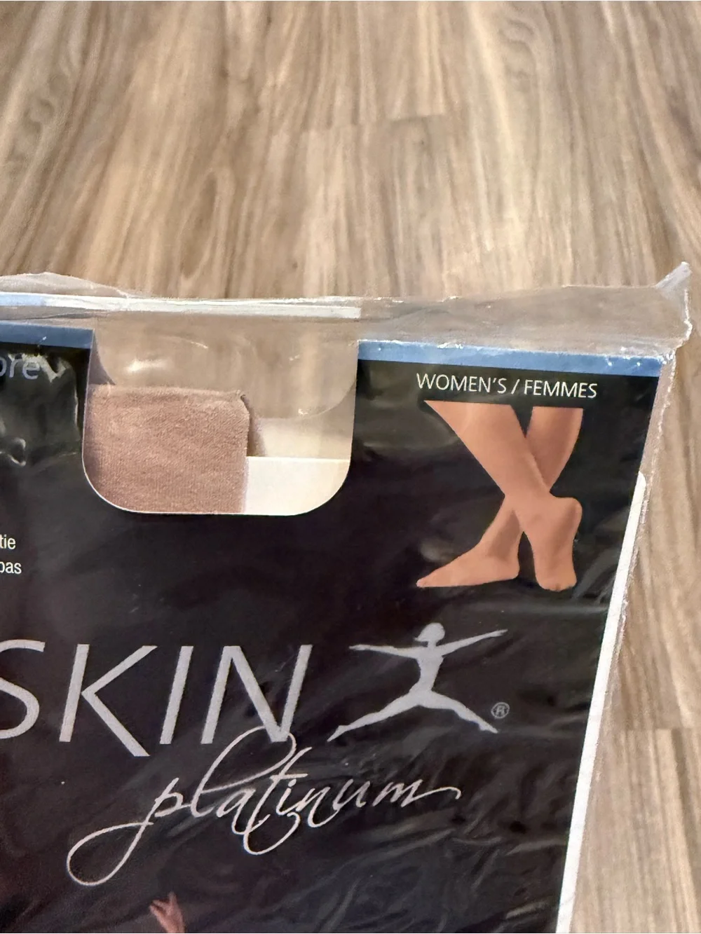 NWT Danskin Platinum Foiled Tights in Toast Beige